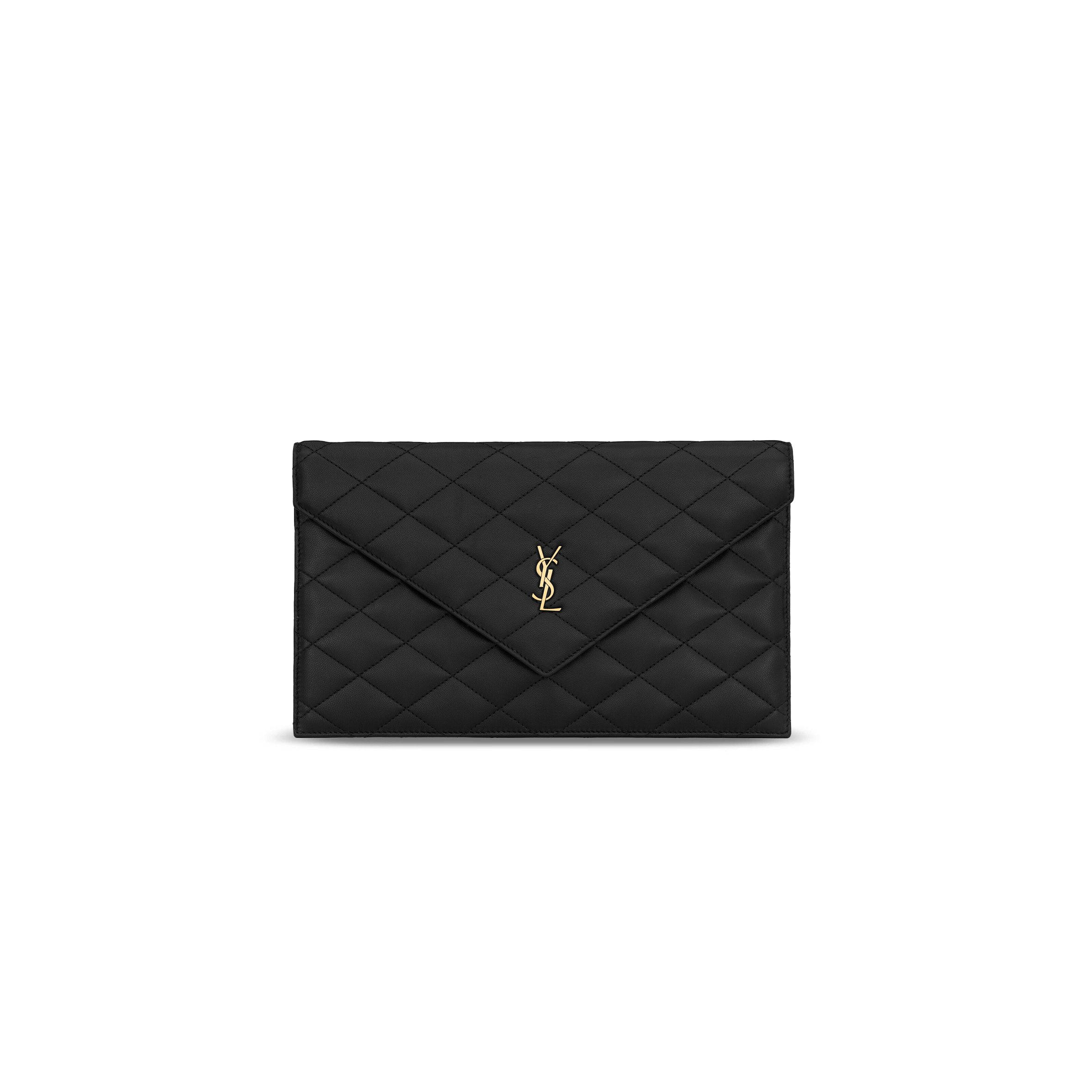 YSL PARIS POUCH IN LAMBSKIN 8695331EL071000 (27*16*1cm)